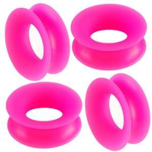  7/8 gauge 22mm   Pink Implant grade silicone Double Flared 