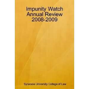 Impunity Watch Annual Review 2008 2009 Impunity Watch 
