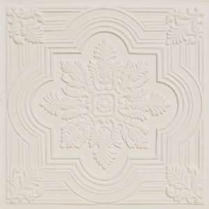  206 Faux Tin Drop In Ceiling Tiles 24x24   White Matte 