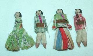 OLD 1920s   1930s era American Indian Navajo Miniature Dolls   1.5 