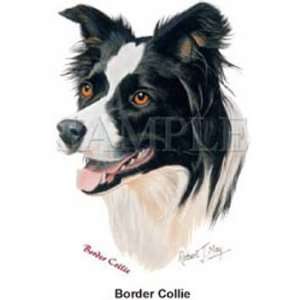   T shirts Animals Dogs Head Border Collie M: Everything Else