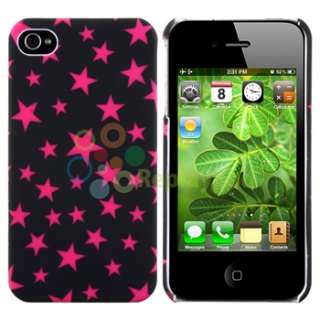 For iPhone 4 4S 4G 4GS G STAR CASE+HOME+CAR CHARGER+PRIVACY GUARD 