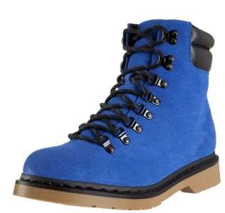 Dr Martens IRIS blue suede Leather 8 eye Boots new 7  