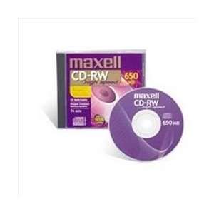  Maxell 630020 MAXELL CD RW 700 HIGH SPEED 4  12 X SINGLE 