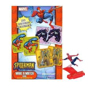  Spider Man Match Card Game with Action Figure: Toys 