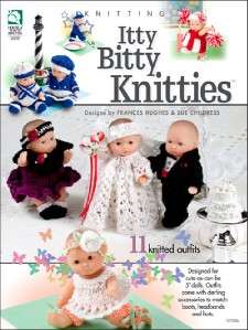 Knitting Patterns ITTY BITTY KNITTIES Clothes 5 Dolls  
