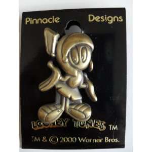  Looney Tunes Marvin The Martian Pin  Brass Lapel Pin 