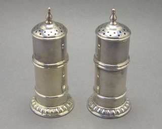 Lunt Sterling Silver Salt and Pepper Shakers Set 1100 S  