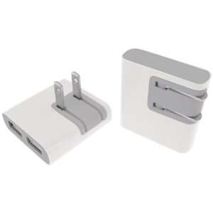  New MACALLY DUALUSB IPHONE 4 DUAL USB WALL MOUNT FOLDABLE 