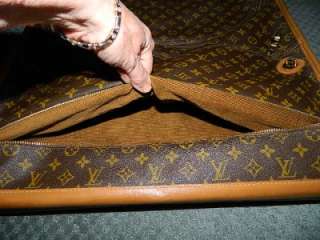 Vintage Louis Vuitton Fold Over Garment Clothes Bag Travel Luggage 