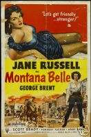 MONTANA BELLE MOVIE POSTER Jane Russell RARE VINTAGE  