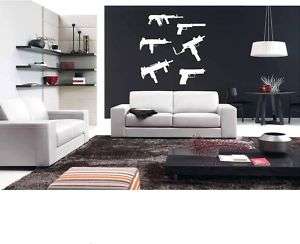 guns vinyl wall decal Low Low Prices!!  