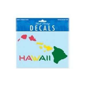  Hawaii Decal Hawaiian Islands Reggae 6.4 in. x 4.4 in 