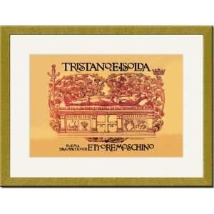    Gold Framed/Matted Print 17x23, Tristano e Isolda: Home & Kitchen