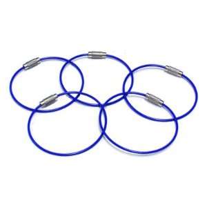  MantaRing   Cable Key Ring   Waterproof   Blue   5 Pack 