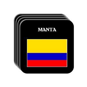  Colombia   MANTA Set of 4 Mini Mousepad Coasters 