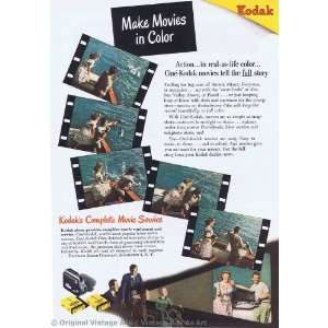  1947 Kodak Make Movies in Color Vintage Ad Everything 