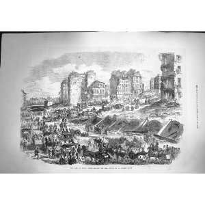  1871 Ruins Paris Porte Maillot Avenue Grande Armee