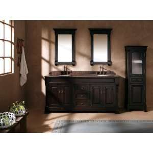   72 Mahogany Double Sink Bathroom Vanity Solid Oak By James Martin