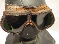 WWII Original US Army Troops M 1943 Green Tint Goggles  