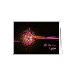  73rd Birthday party invitation Card: Toys & Games