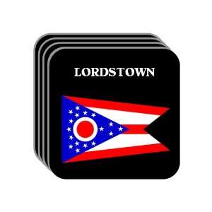 US State Flag   LORDSTOWN, Ohio (OH) Set of 4 Mini Mousepad Coasters