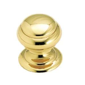  Amerock Solid Brass 25mm Cabinet Knob Polished Brass: Home 