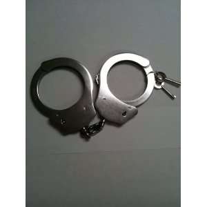   Stainless Steel Handcuffs with 2 Keys   Double Lock  : Everything Else