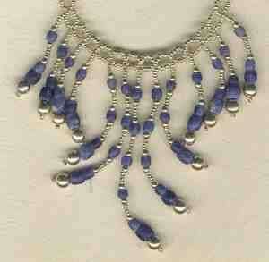 17 Peruvian 950 STERLING SILVER & LAPIS BEAD NECKLACE  