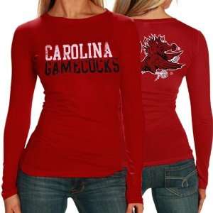  South Carolina Gamecocks Ladies Garnet Literality Long Sleeve T shirt