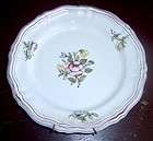 Lallier Moustiers French Faience Pink Trim Floral 2 Display Plates w 
