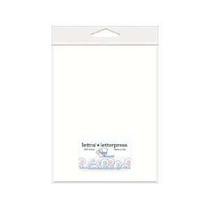  Paper Accents Letterpress Lettra 220lb Cover 8.5x 11 White 