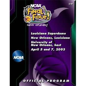  2003 NCAA Final Four Program