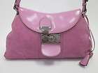 TANNER KROLLE Pink Suede Gunmetal Hardware Handbag