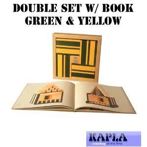  Kapla Double Set w/Book (Green & Yellow) (#KPG40) Toys 