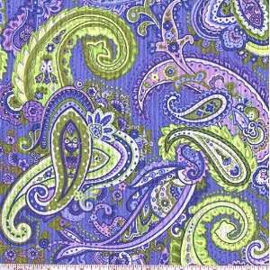  45 Wide Lady Katheryn Paisley Purple/Violet Fabric By 