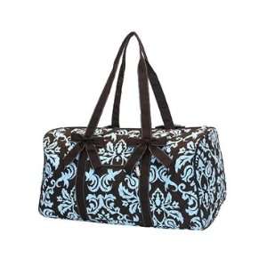  Quilted Damask Print Large Duffle Bag: Baby