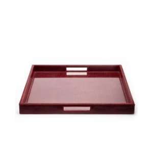  Plata Lappas Large Leather Tray   Red Lizard