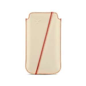  Kios Diego Iphone 4/4S Slim Pouch Case   White/Red Cell 