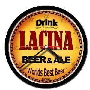  LACINA beer and ale cerveza wall clock: Everything Else