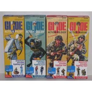  G.I. Joe Set of 4 Action Figures: 12 1964 Reproductions 