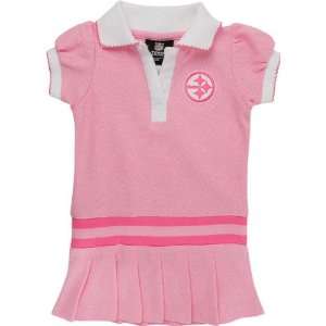   Girls Pink 4 6 Rib Dropped Waist Polo Dress: Sports & Outdoors