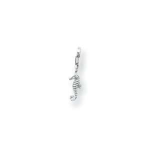 Sea Horse Clip on Charm in Sterling Silver for 3mm Reflections 