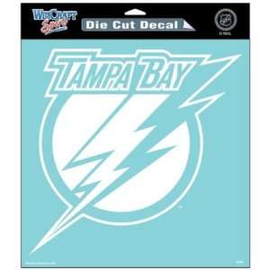  TAMPA BAY LIGHTNING OFFICIAL LOGO 8x8 CLEAR DIE CUT 