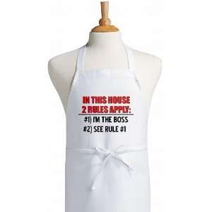 House Rules Funny Kitchen Apron