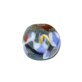  15mm Picasso Abstract Swirls Round Glass Beads: Arts 