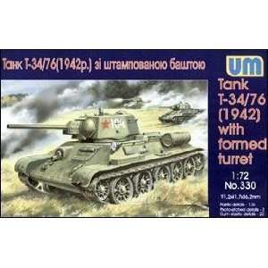  T34/76 WWII Soviet Medium Tank w/Formed Turrett (Mod. 1942 