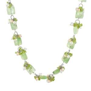   , Peridot, Multi Color Freshwater Cultured Pearl Necklace Jewelry