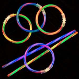  Glow Roll Bracelets Party Supplies (Multi colored): Toys 