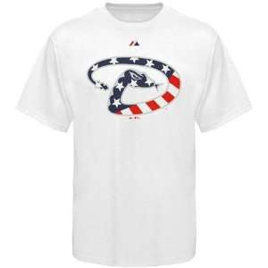   Diamondbacks White Stars & Stripes Logo T shirt: Sports & Outdoors